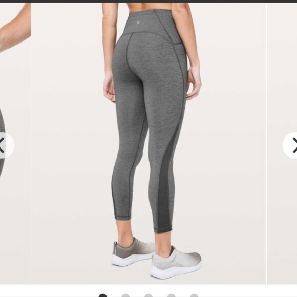 Lululemon Train Times 7/8 Leggings 25 Heathered Black - Picture 8 of 8